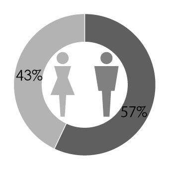 男女の比率