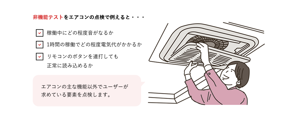 非機能テストをエアコンの点検で例えると…