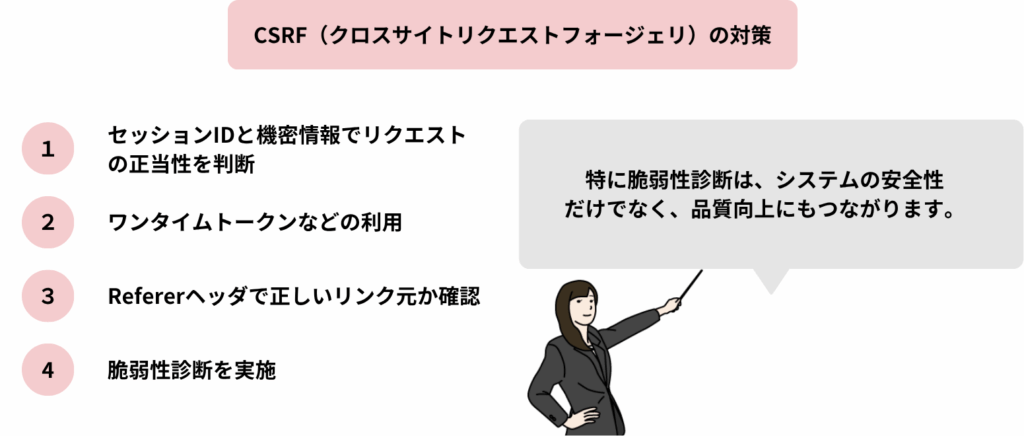 CSRFの対策